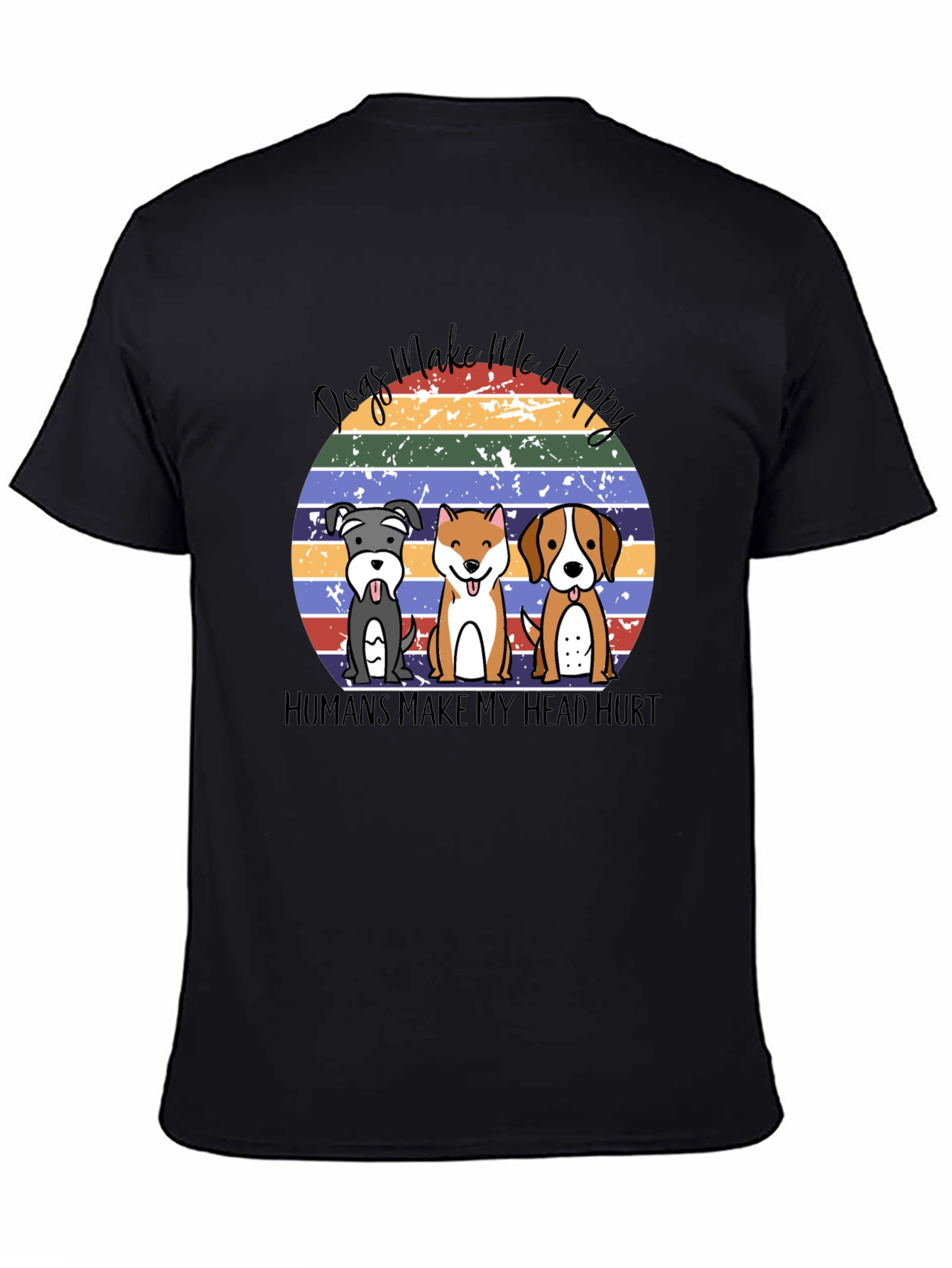 Dogs Make Me Happy T-Shirt