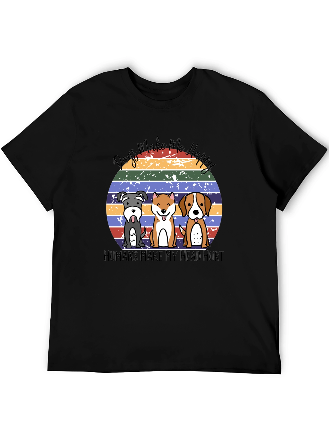 Dogs Make Me Happy T-Shirt
