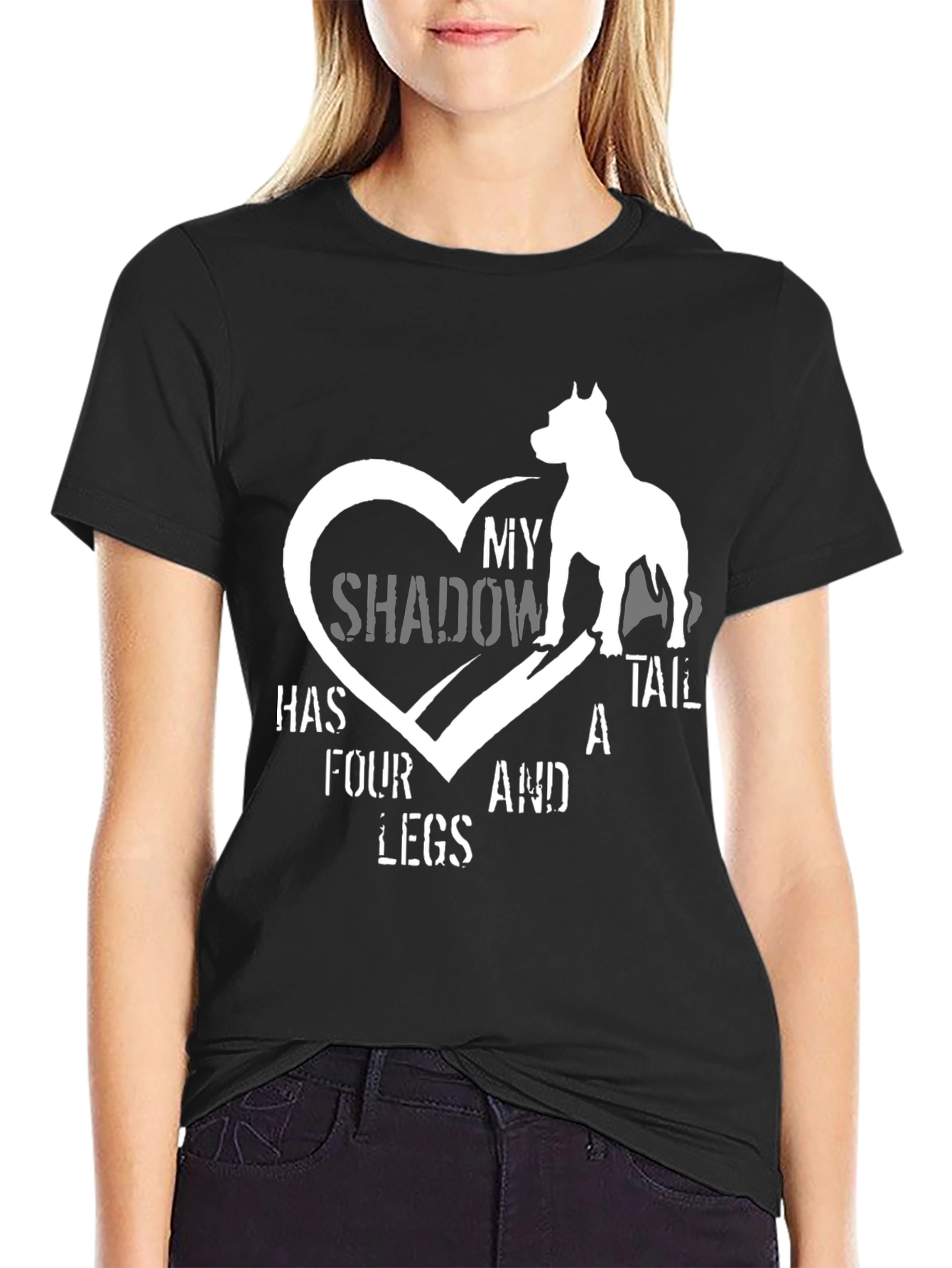 My Shadow Has Four Legs Dog Lover T-Shirt