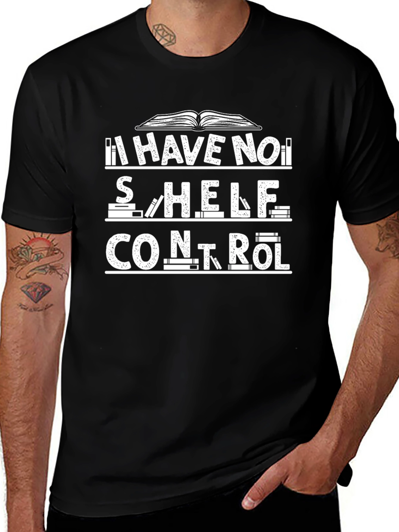 Book Lovers T-Shirt: I Have No Shelf Control