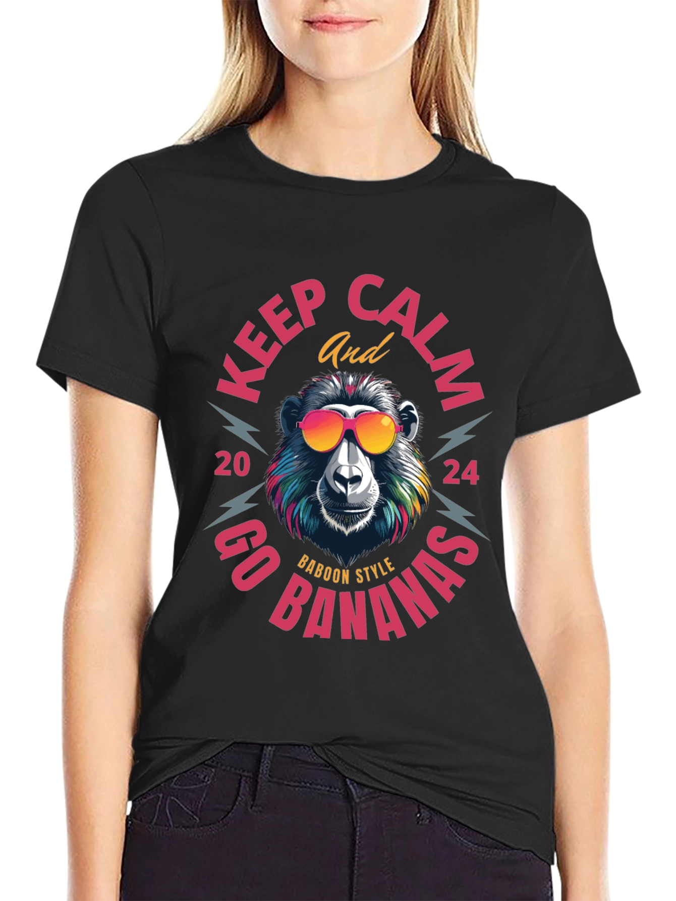 Keep Calm Baboon Style T-Shirt