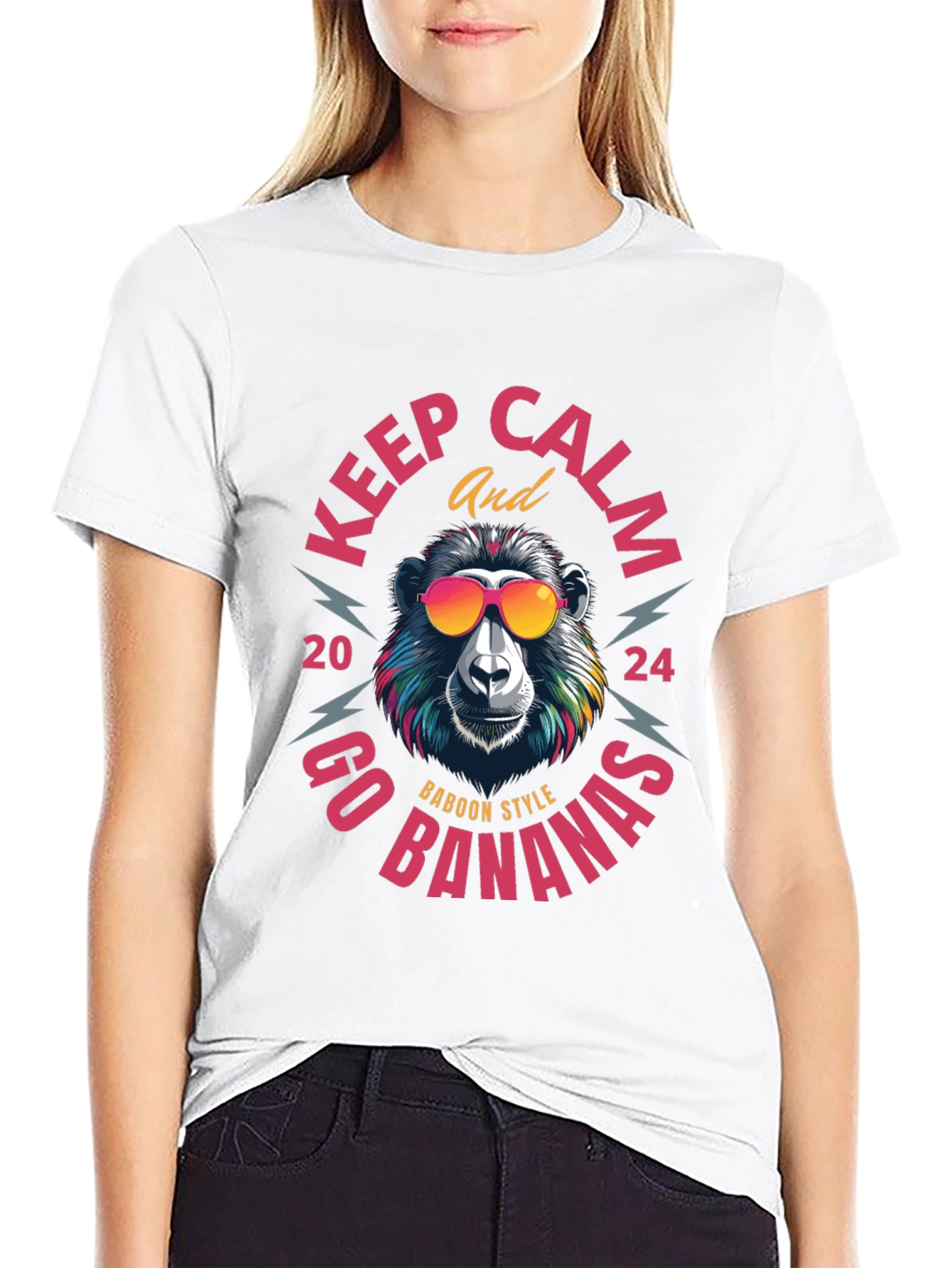 Keep Calm Baboon Style T-Shirt