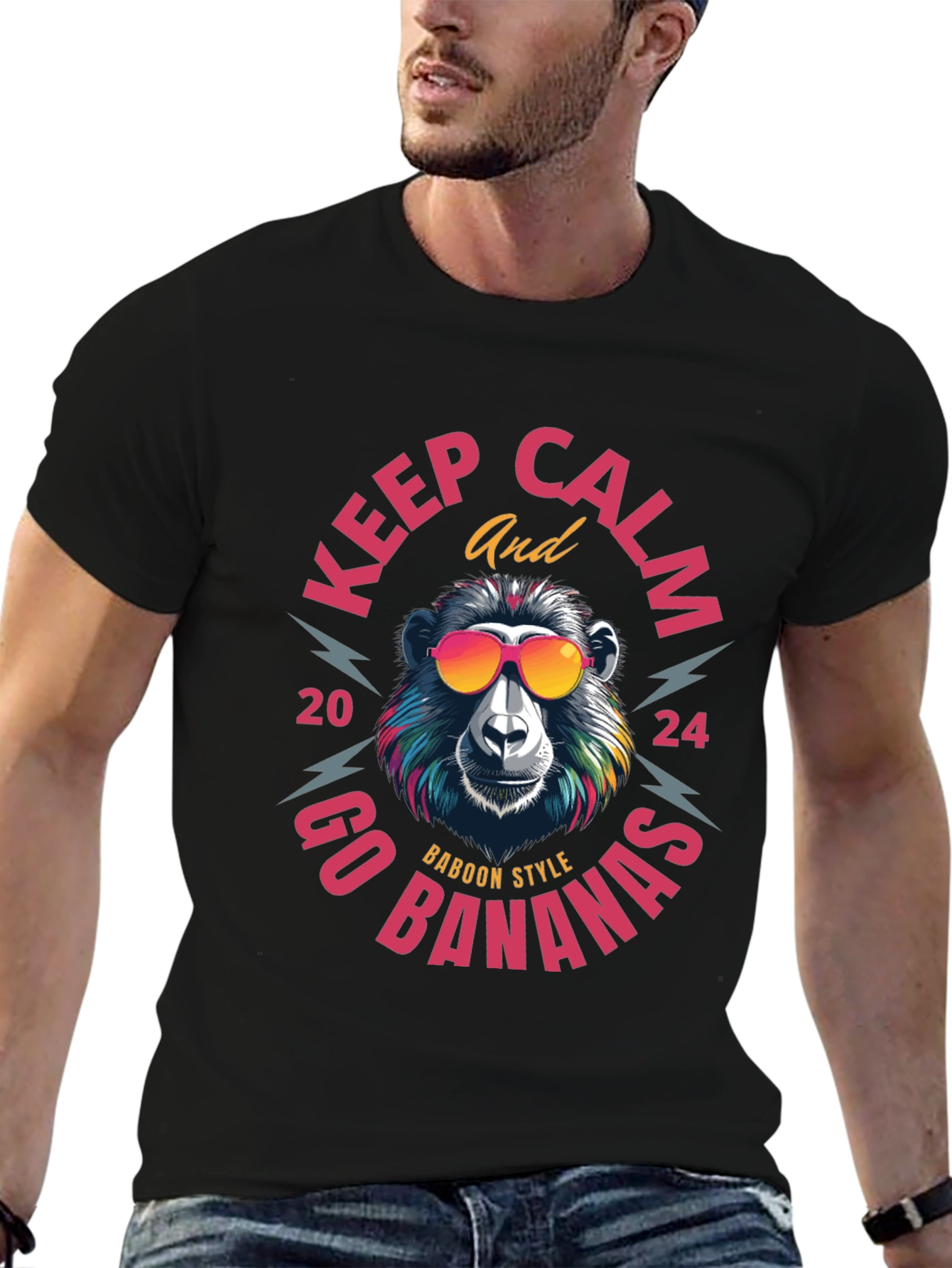 Keep Calm Baboon Style T-Shirt