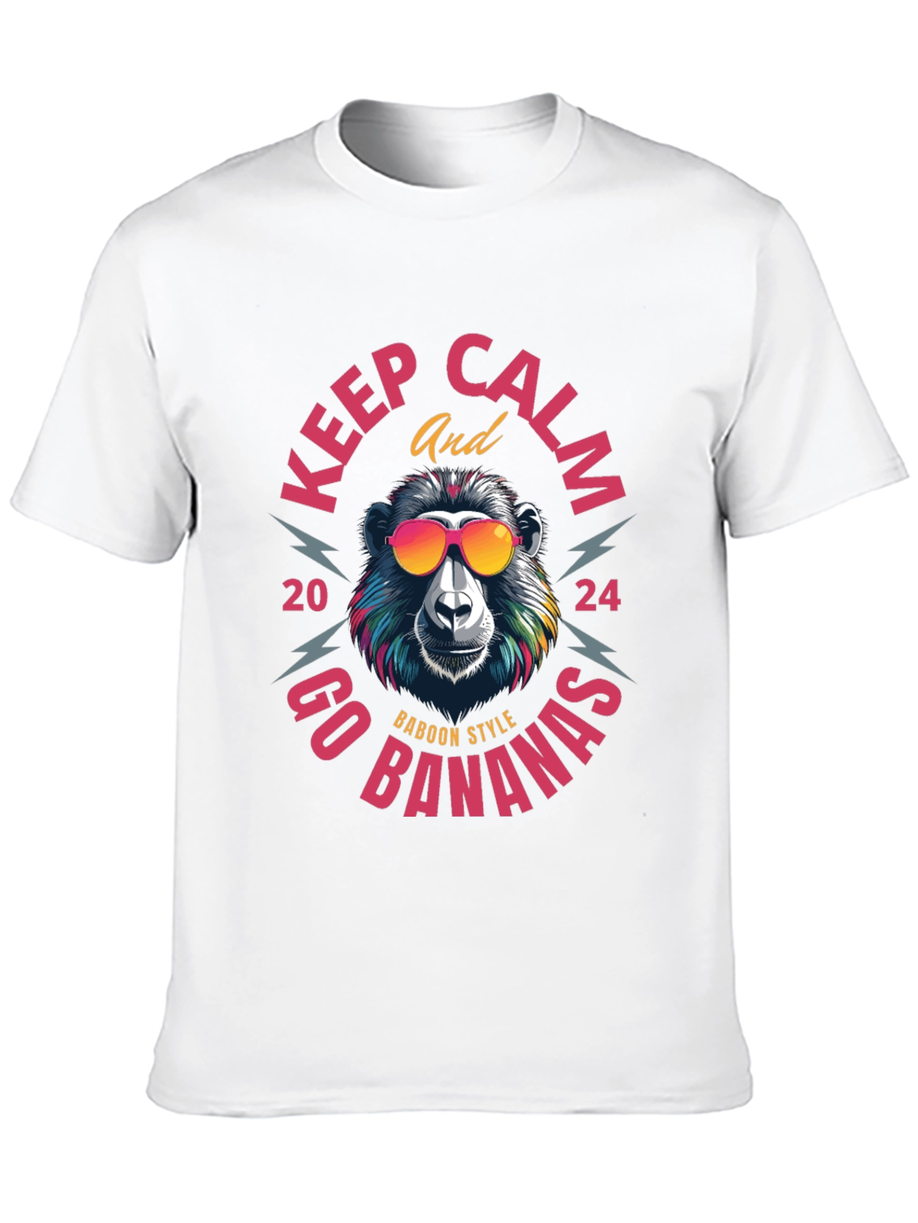 Keep Calm Baboon Style T-Shirt