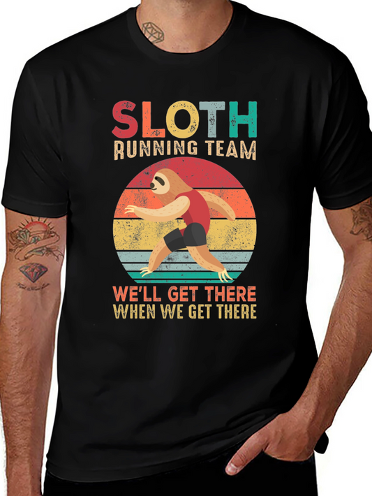 Sloth Running Team T-Shirt - Well Get There