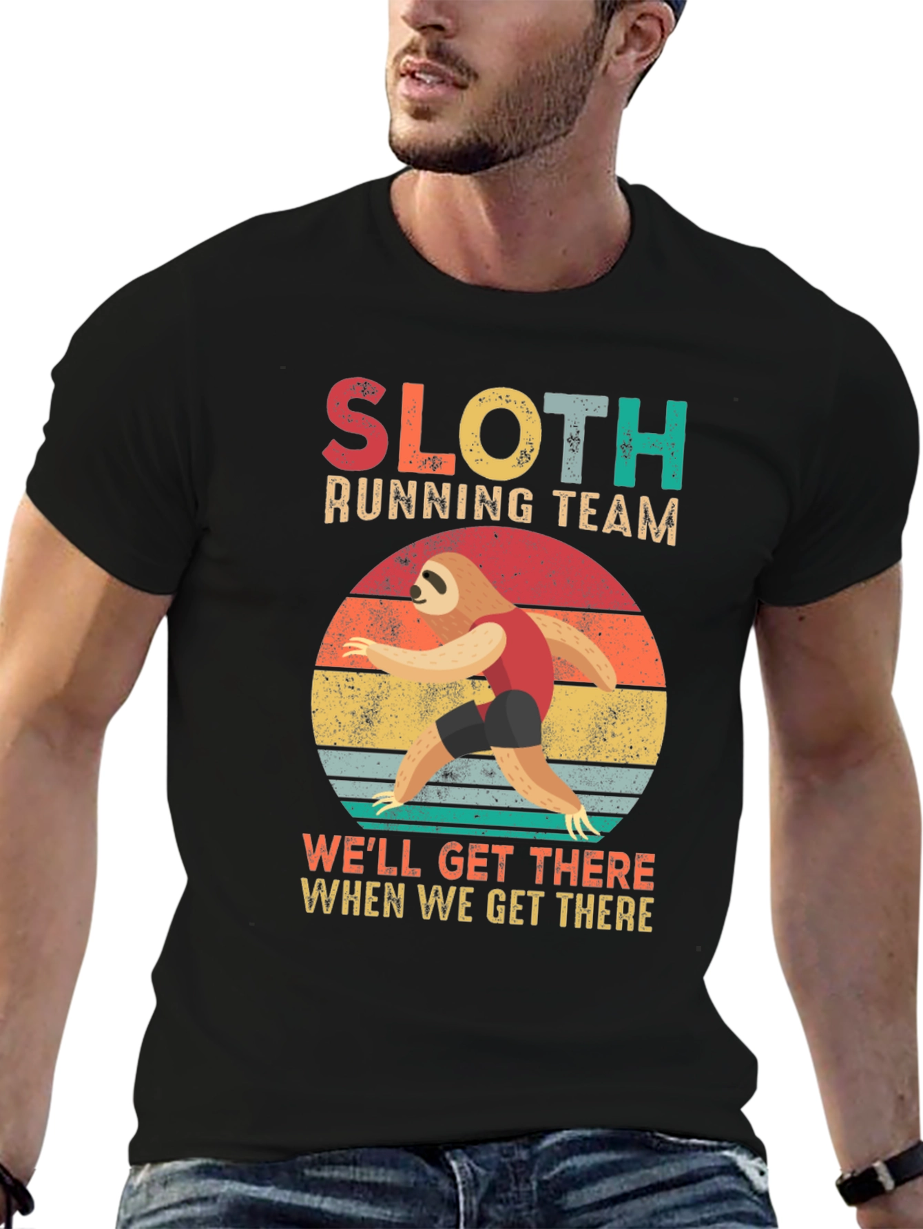 Sloth Running Team T-Shirt - Well Get There