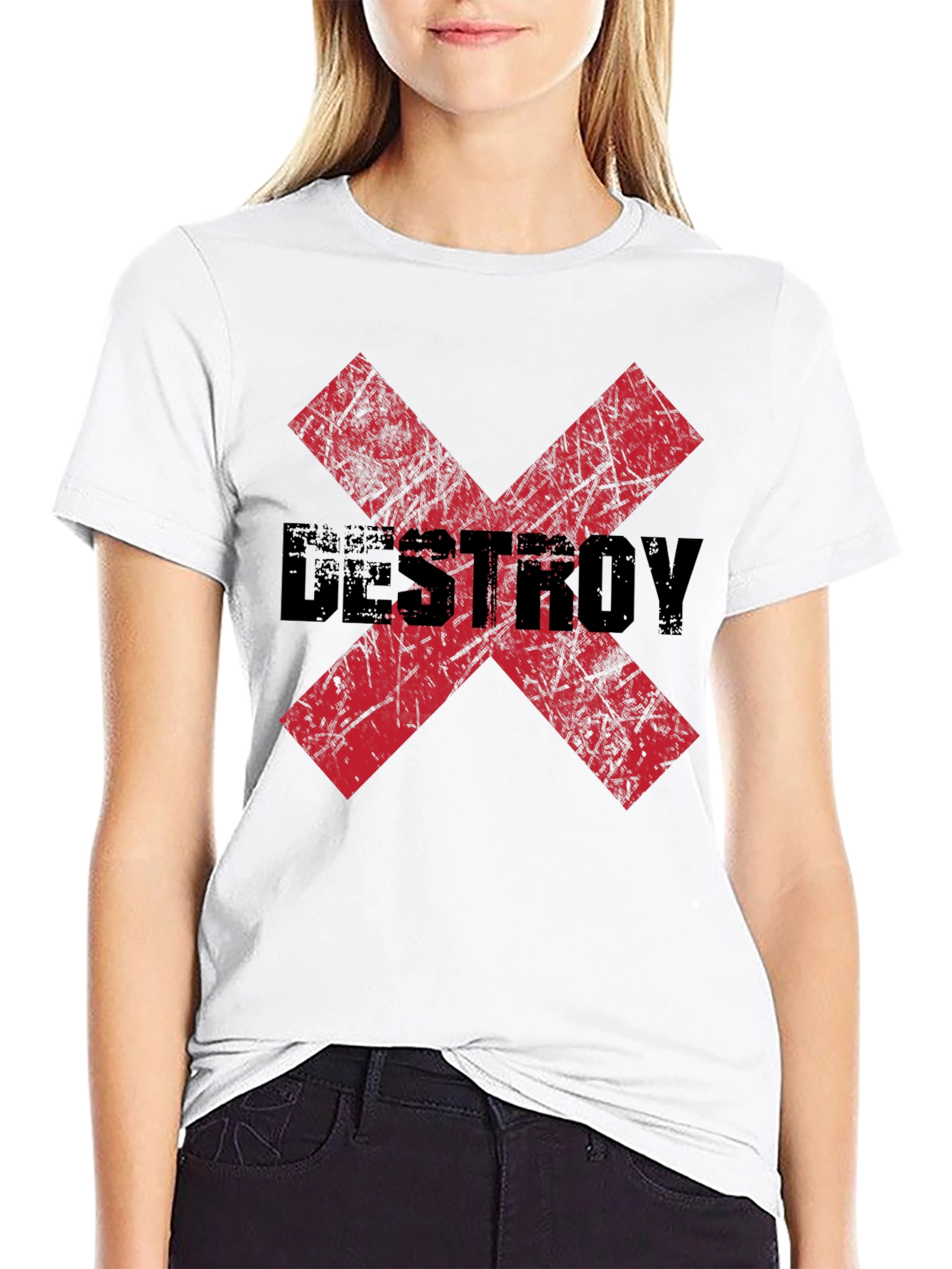 Destroy X Graphic Black T-Shirt