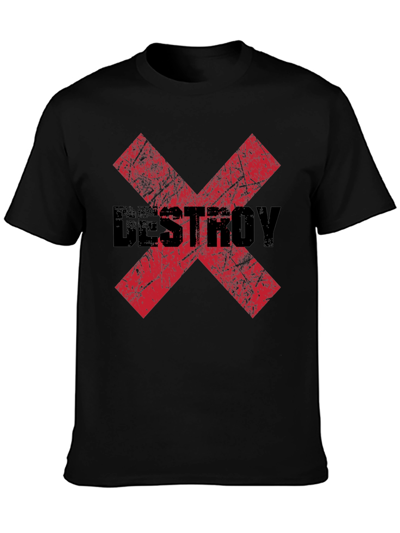 Destroy X Graphic Black T-Shirt
