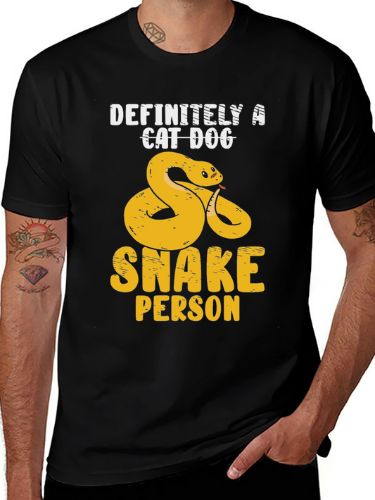 Definitely A Cat Dog Snake Person T-Shirt