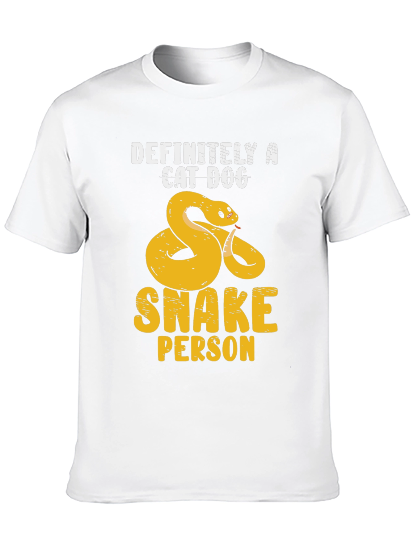 Definitely A Cat Dog Snake Person T-Shirt