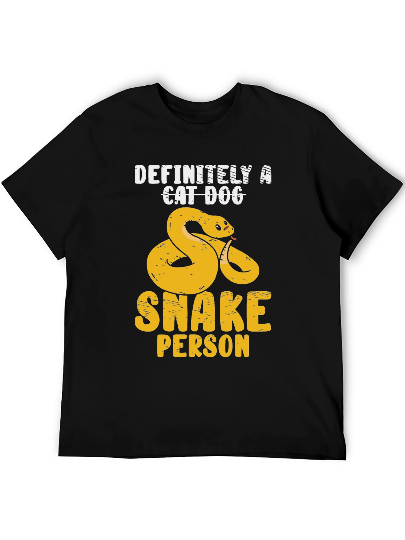 Definitely A Cat Dog Snake Person T-Shirt