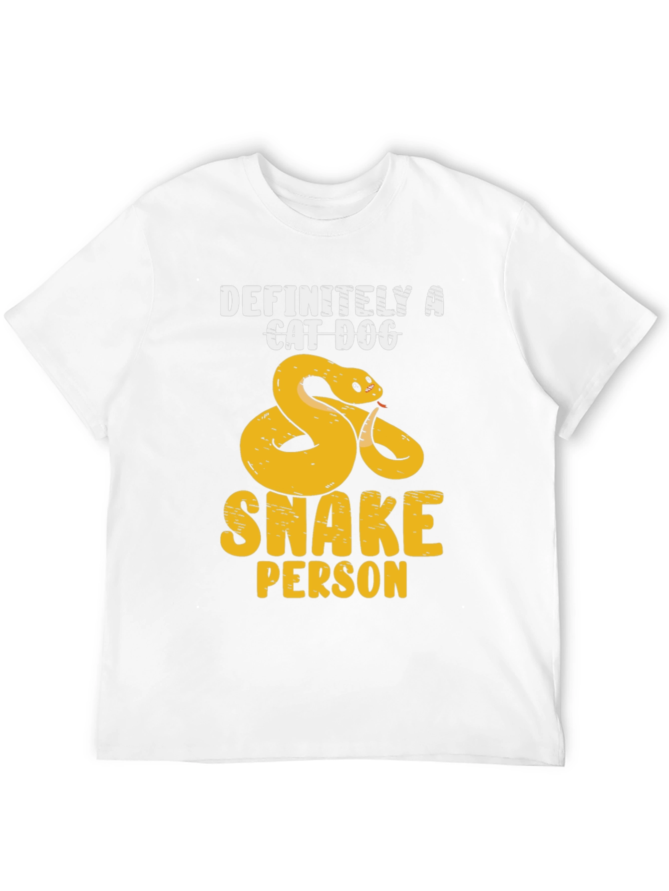 Definitely A Cat Dog Snake Person T-Shirt