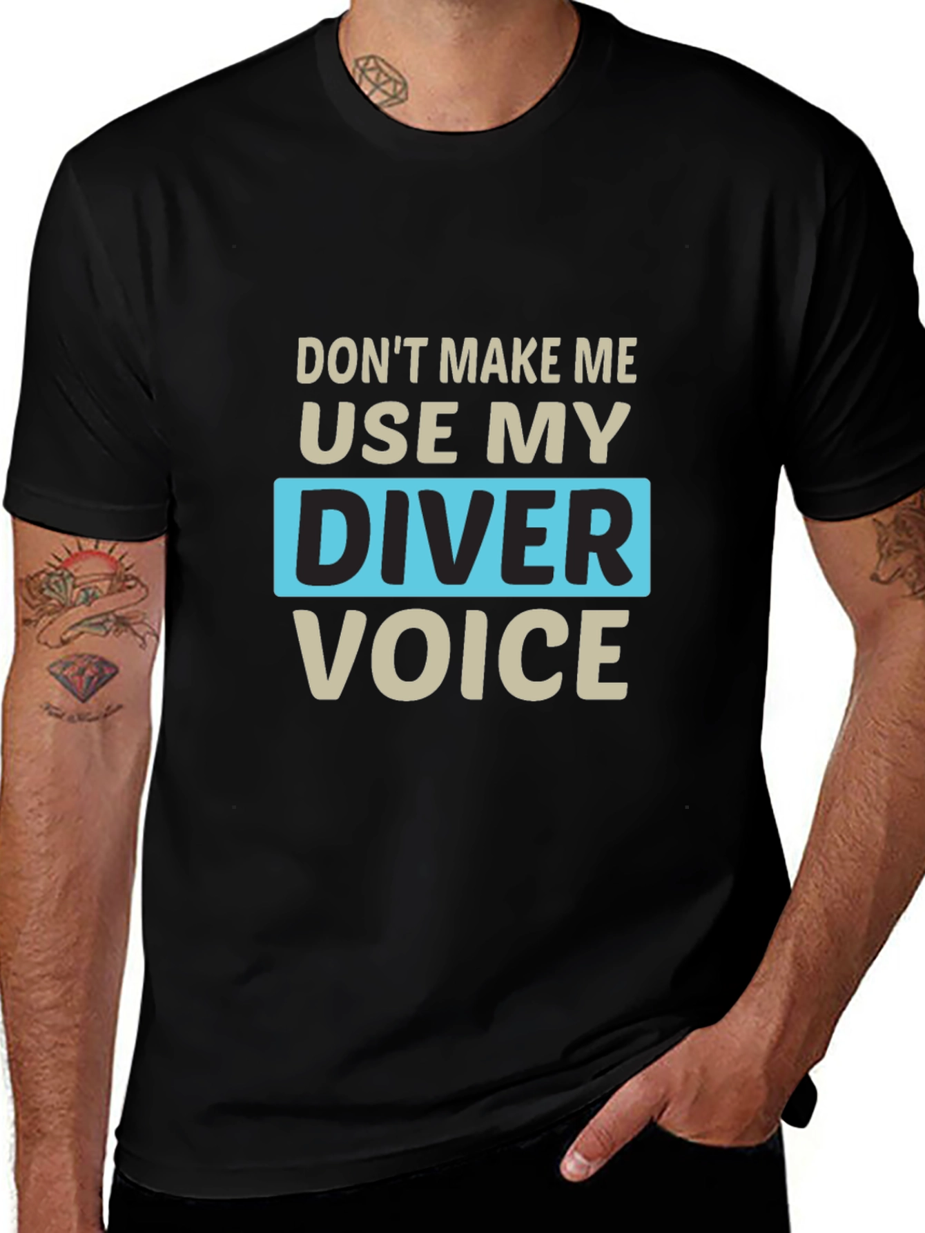 Diver Voice Graphic T-Shirt - Funny Diving Tee