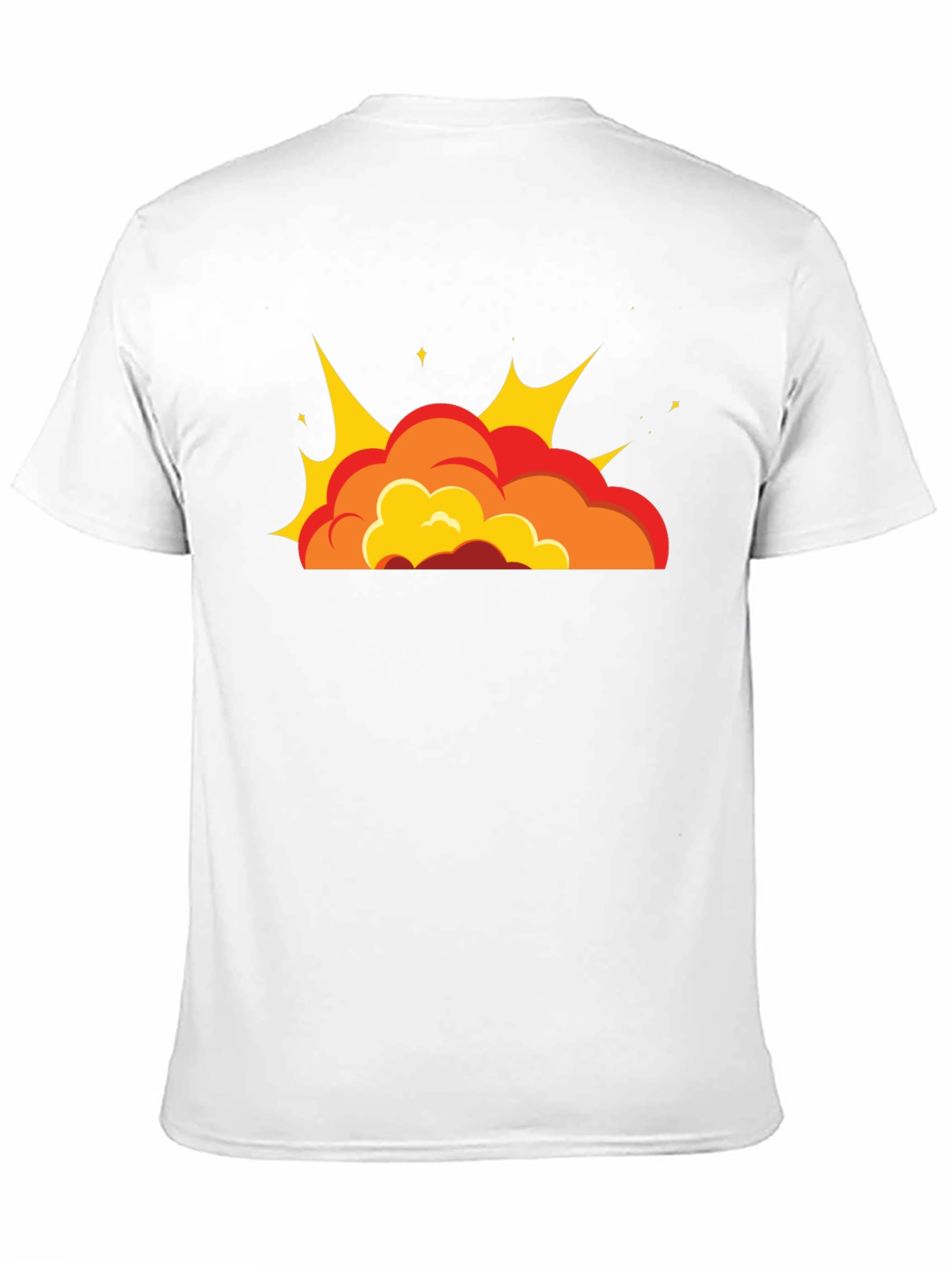 Cartoon Explosion Black T-Shirt