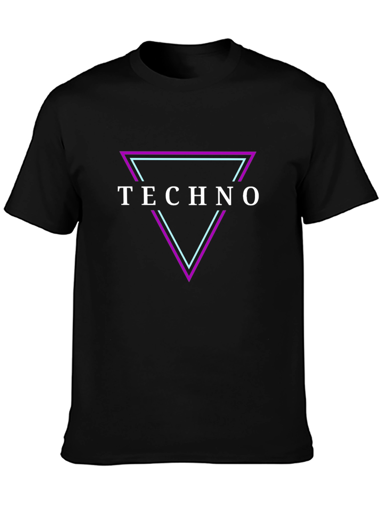 Retro Techno Graphic T-Shirt - 80s Inspired Design