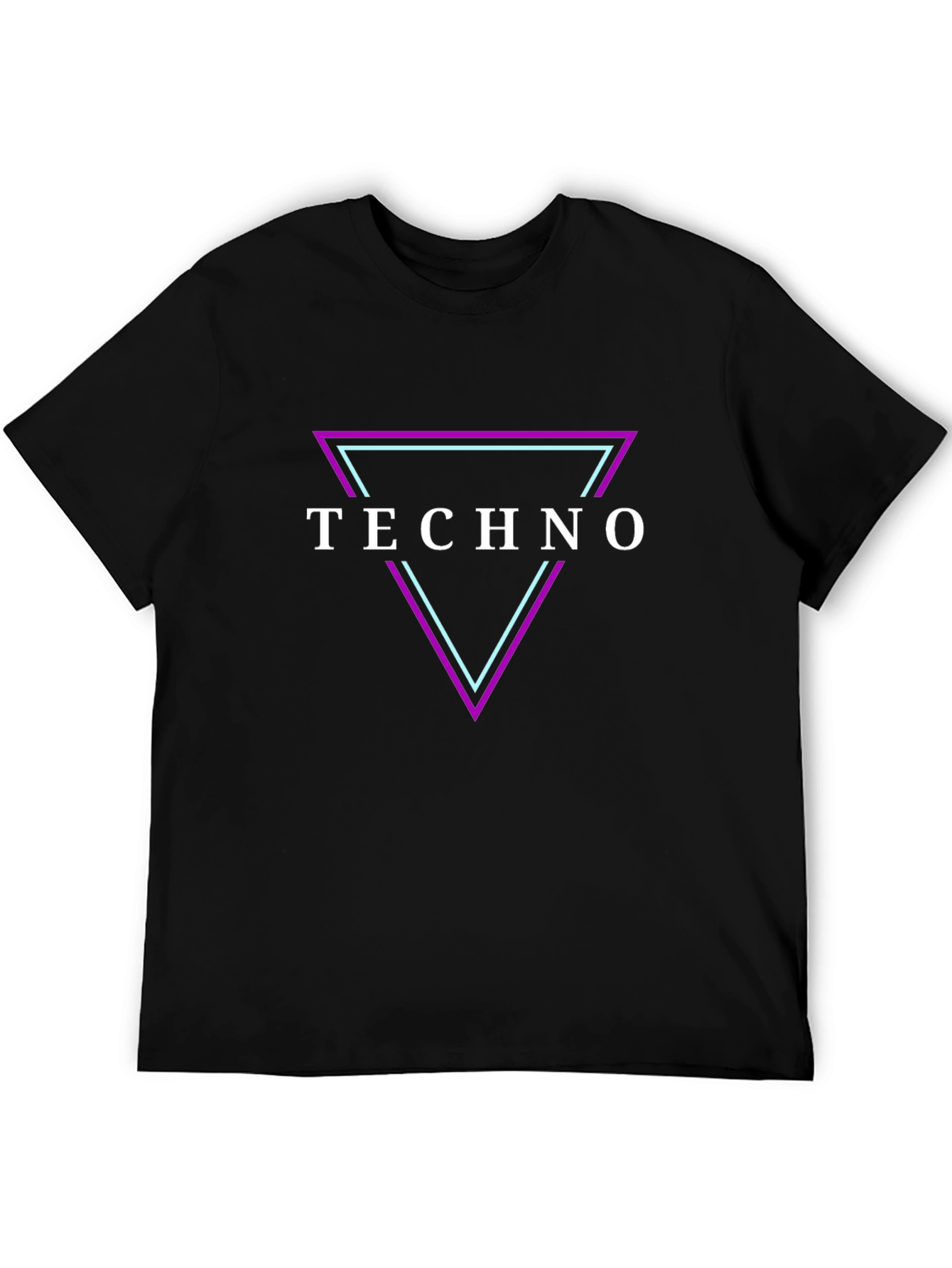 Retro Techno Graphic T-Shirt - 80s Inspired Design