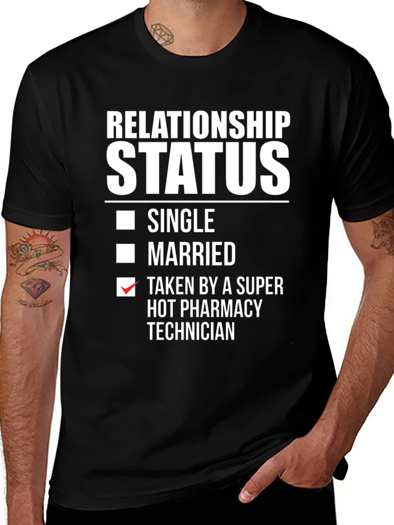 Funny Relationship Status Pharmacy Technician T-Shirt