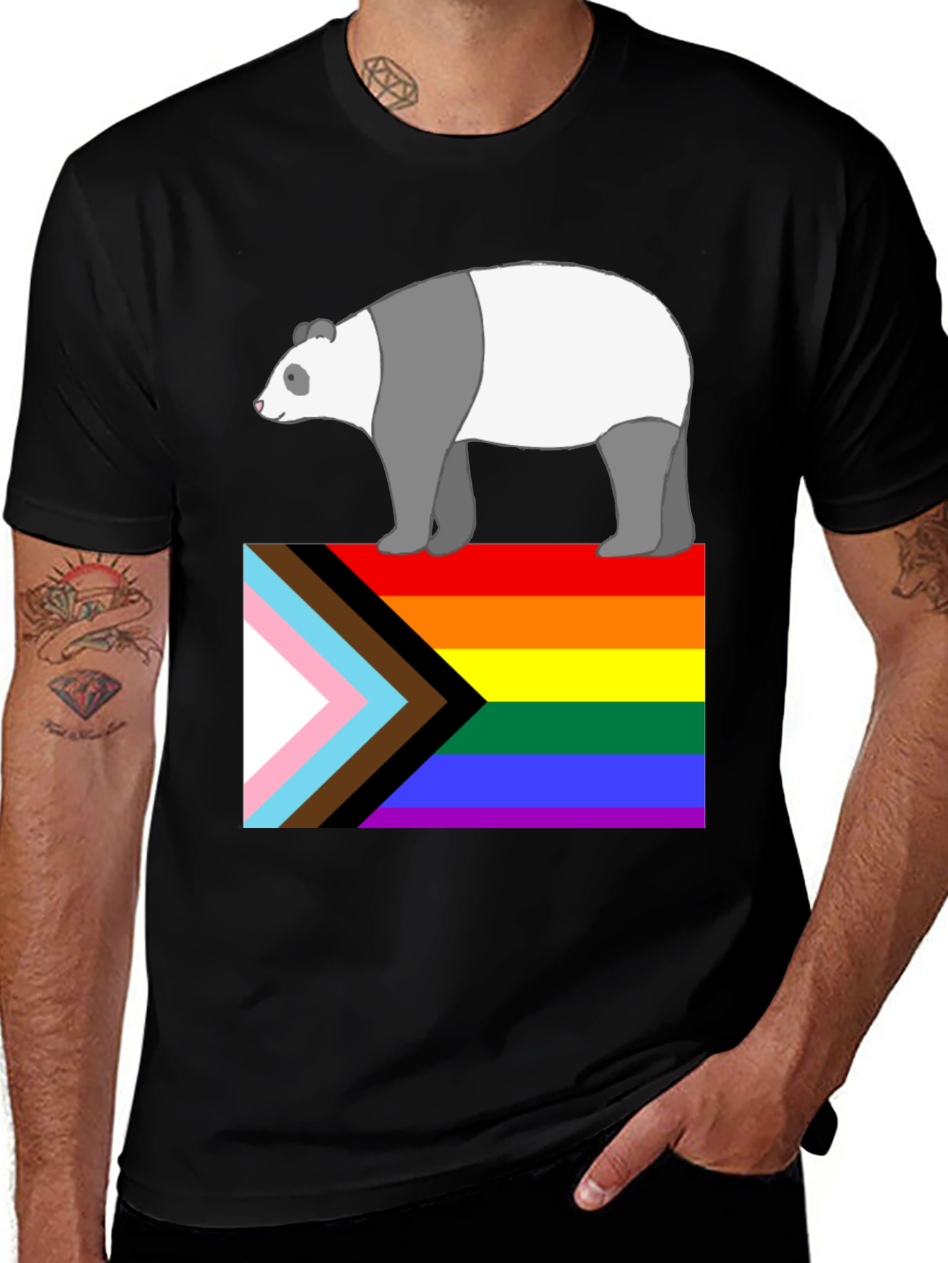 Pride Panda Graphic T-Shirt