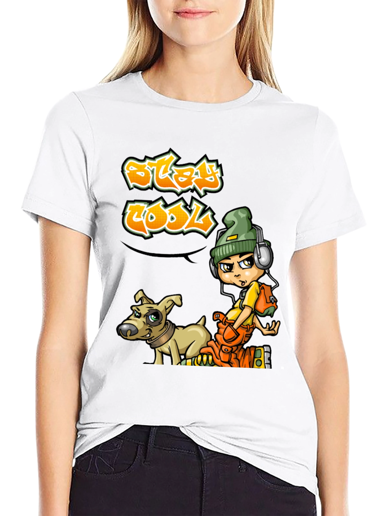 Stay Cool Graphic Print T-Shirt
