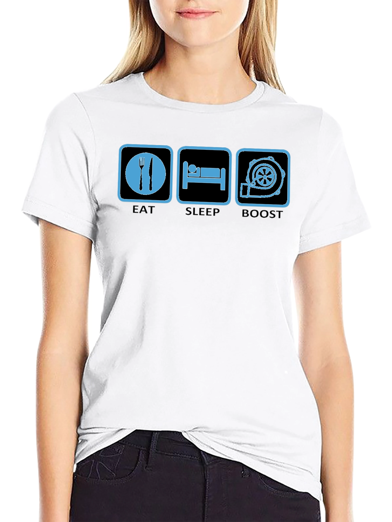 Eat Sleep Boost T-Shirt - Car Enthusiast Tee