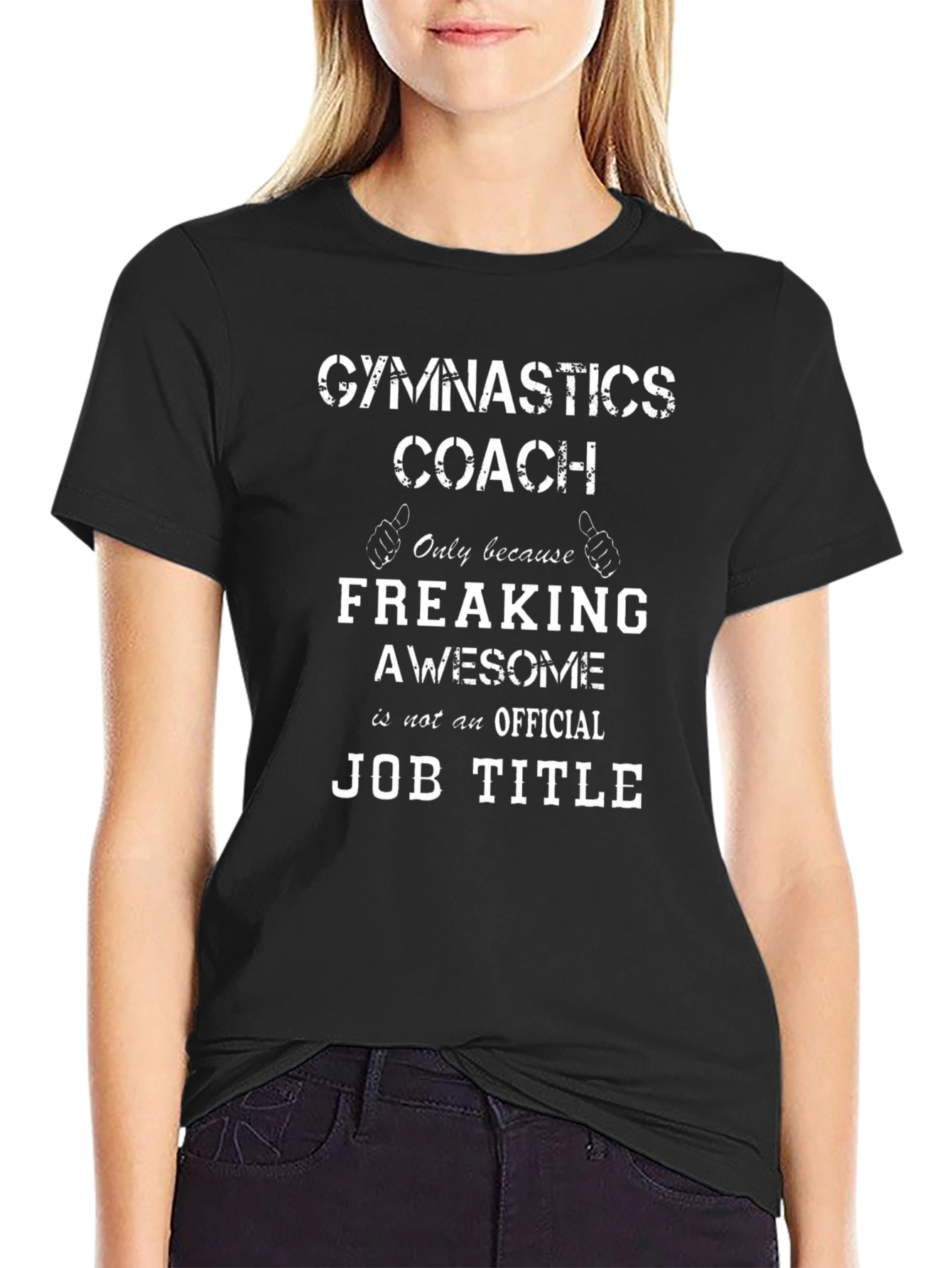 Gymnastics Coach Freaking Awesome Job Title T-Shirt