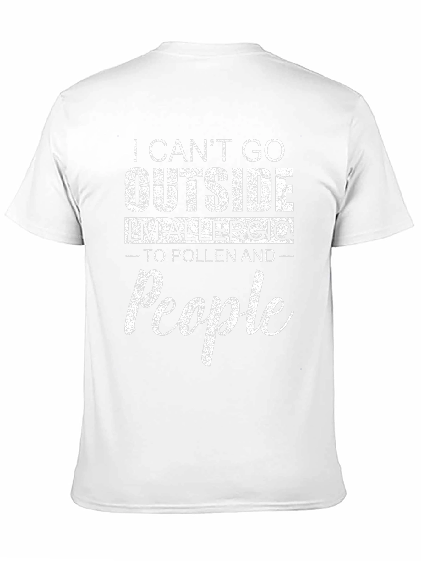 Funny Allergic to People T-Shirt