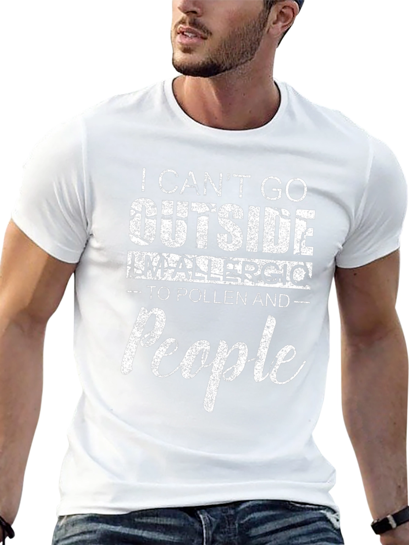 Funny Allergic to People T-Shirt
