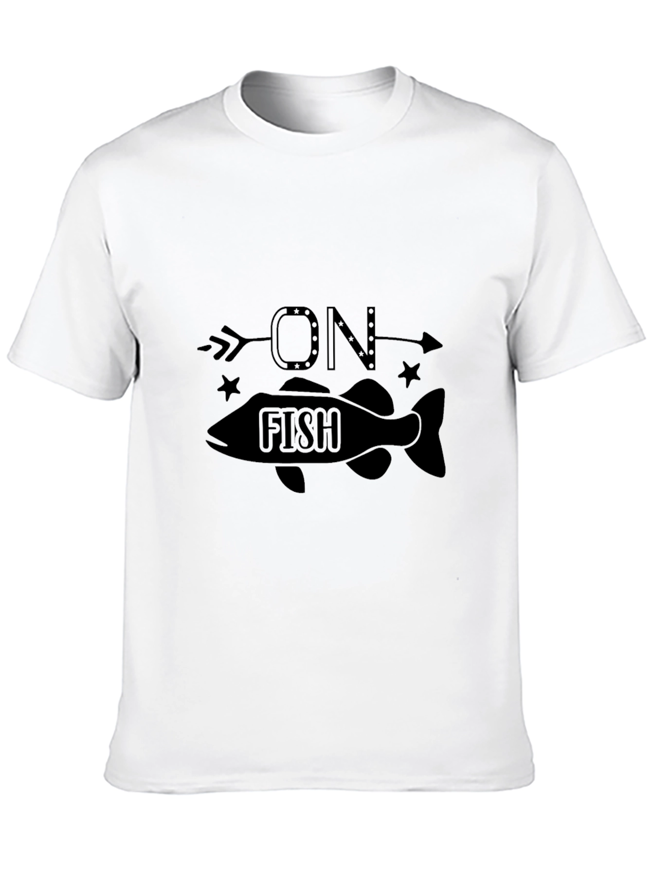 On Fish Graphic Black T-Shirt