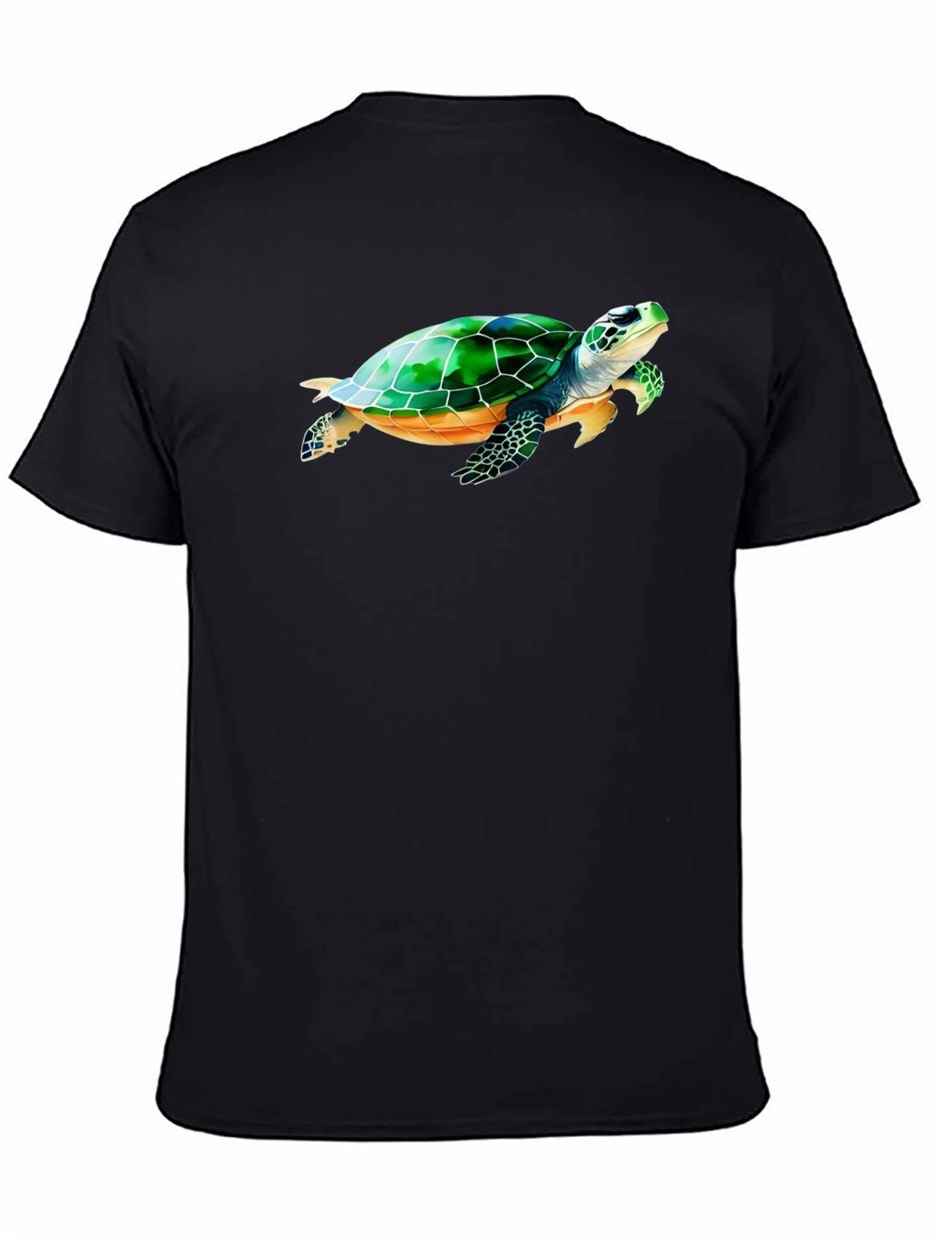Sea Turtle Graphic Black T-Shirt
