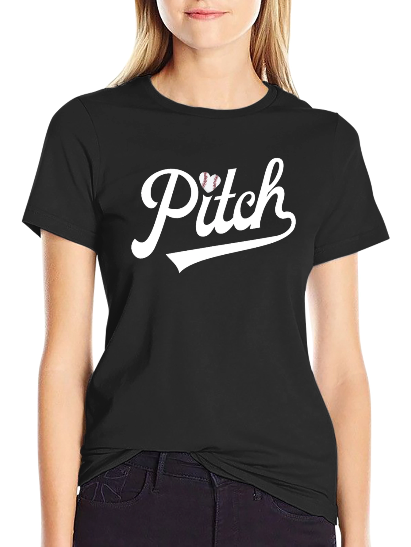Baseball Pitch Graphic Tee - Sporty Casual