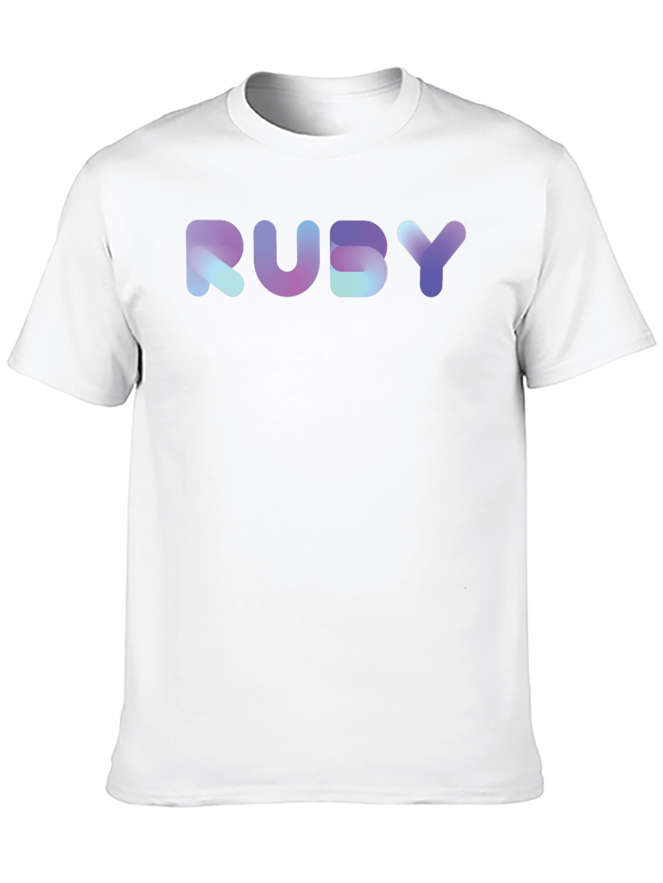 Gradient RUBY Graphic Black T-Shirt