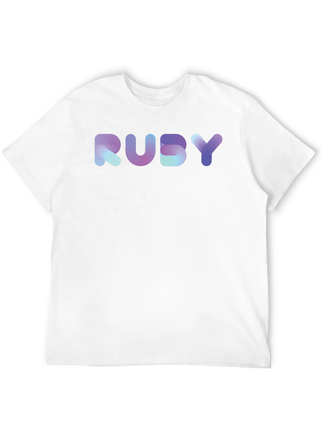 Gradient RUBY Graphic Black T-Shirt
