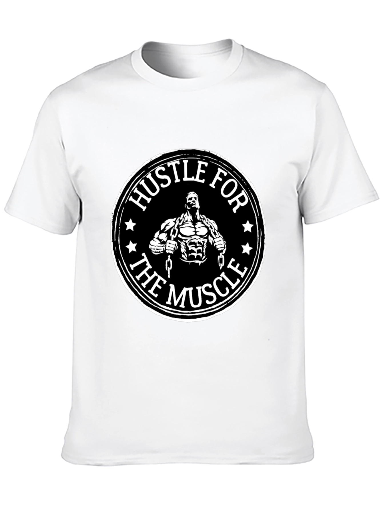 Hustle for the Muscle Graphic T-Shirt Gym Motivation