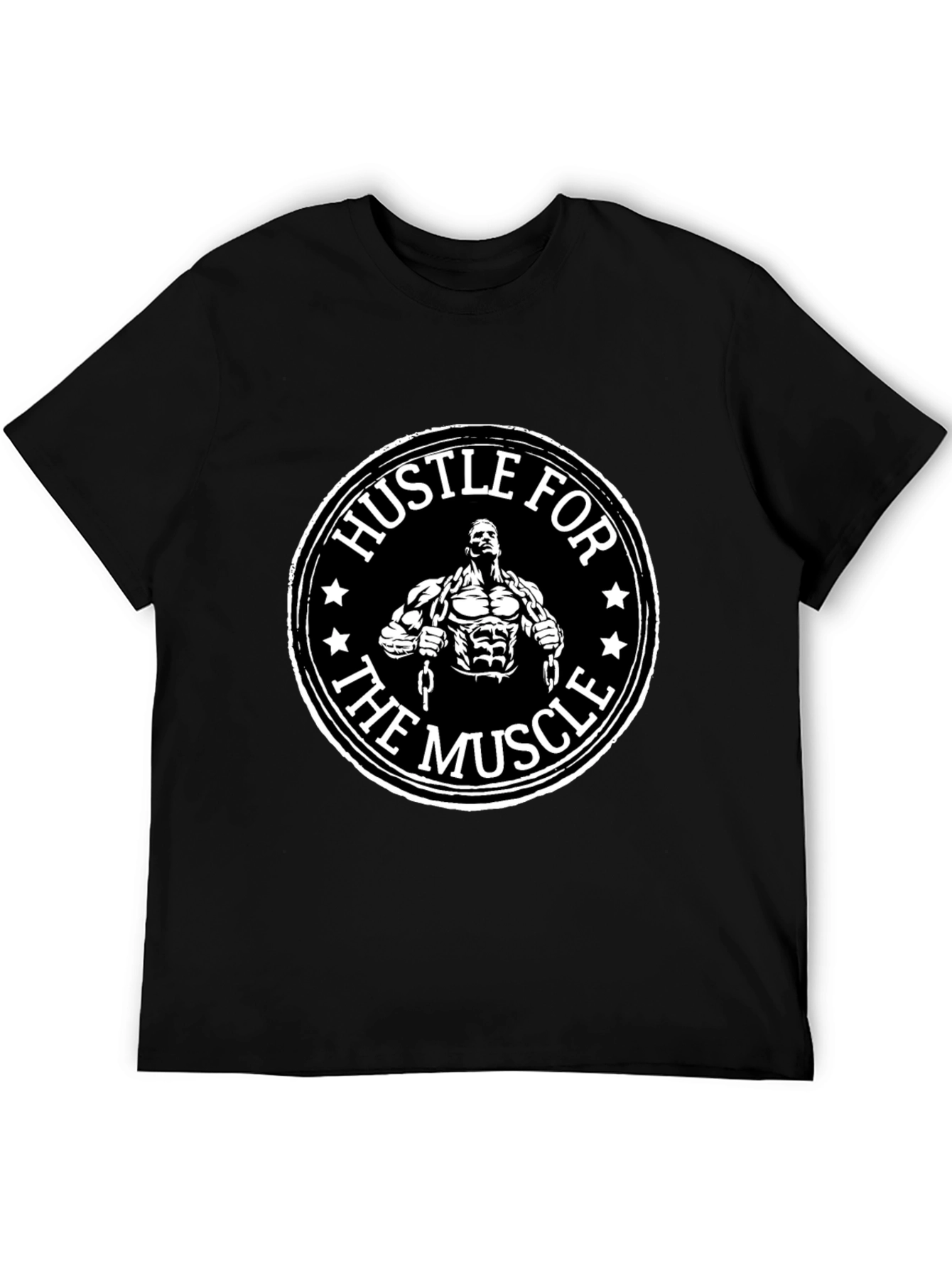 Hustle for the Muscle Graphic T-Shirt Gym Motivation