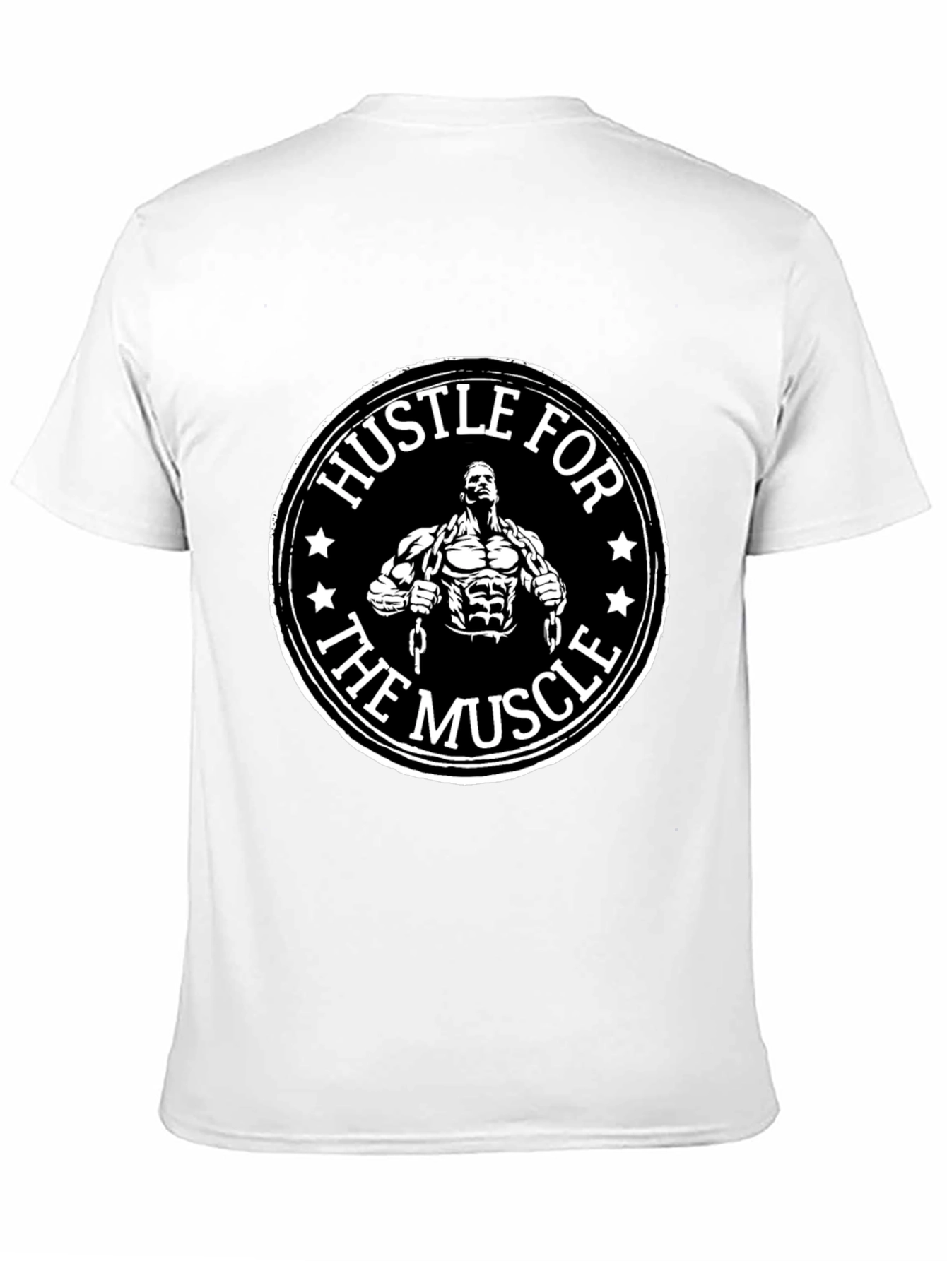 Hustle for the Muscle Graphic T-Shirt Gym Motivation