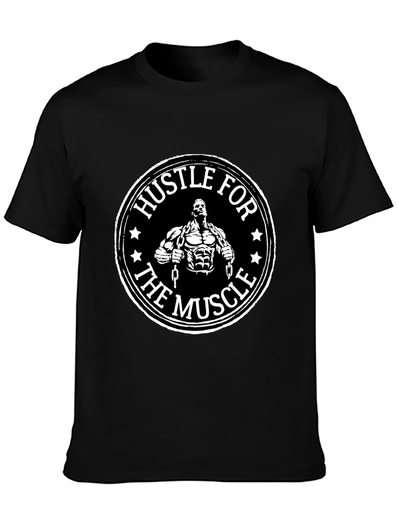 Hustle for the Muscle Graphic T-Shirt Gym Motivation
