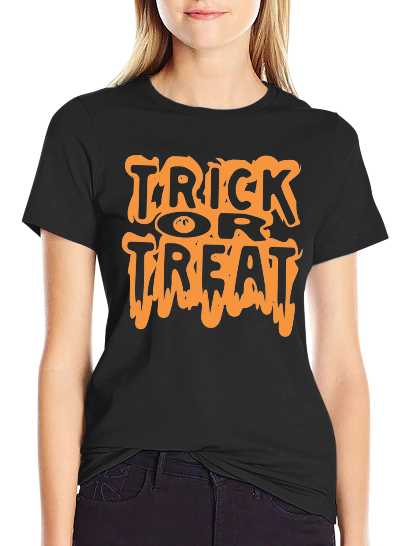 Halloween Trick or Treat Black T-Shirt