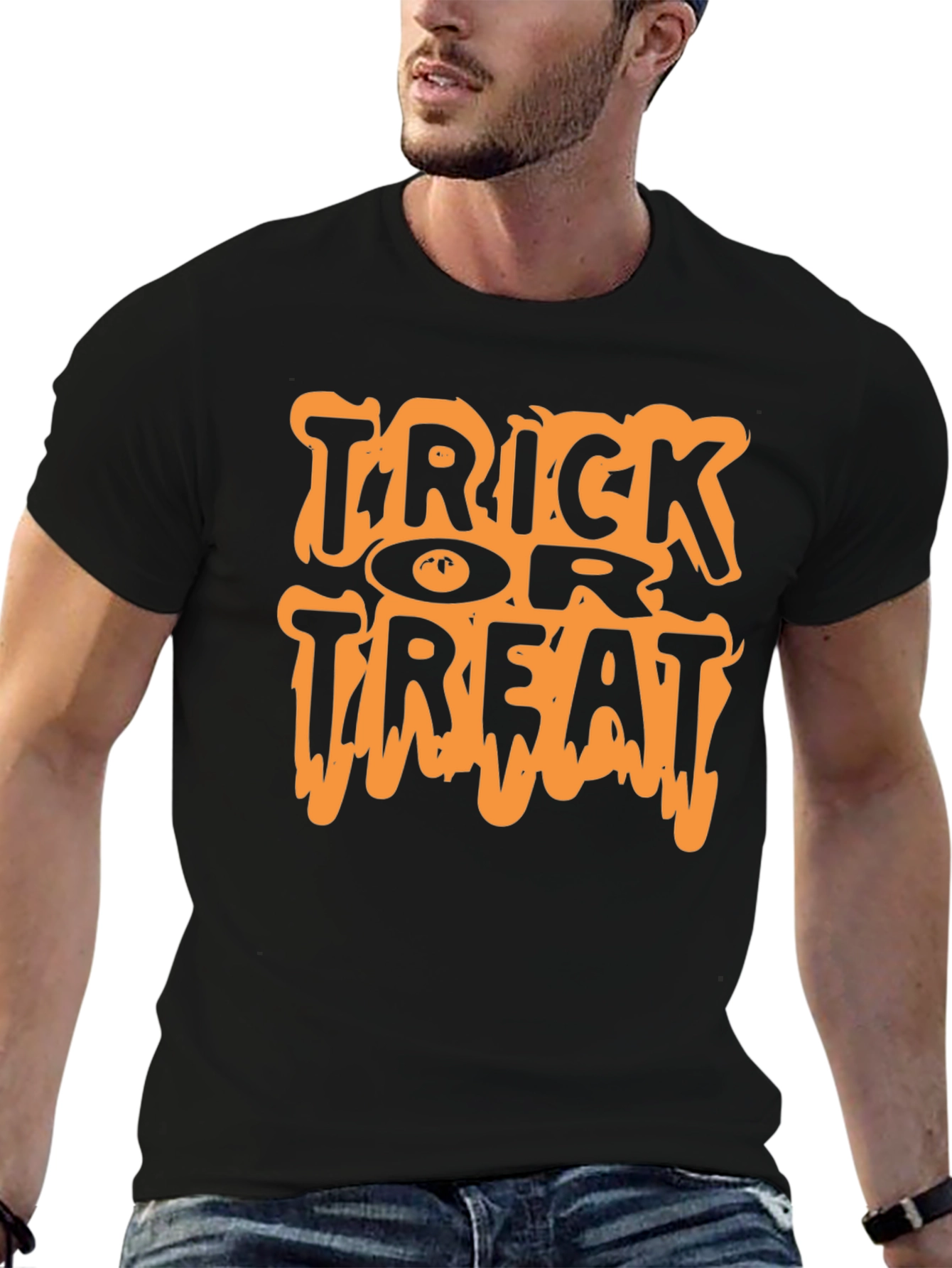 Halloween Trick or Treat Black T-Shirt