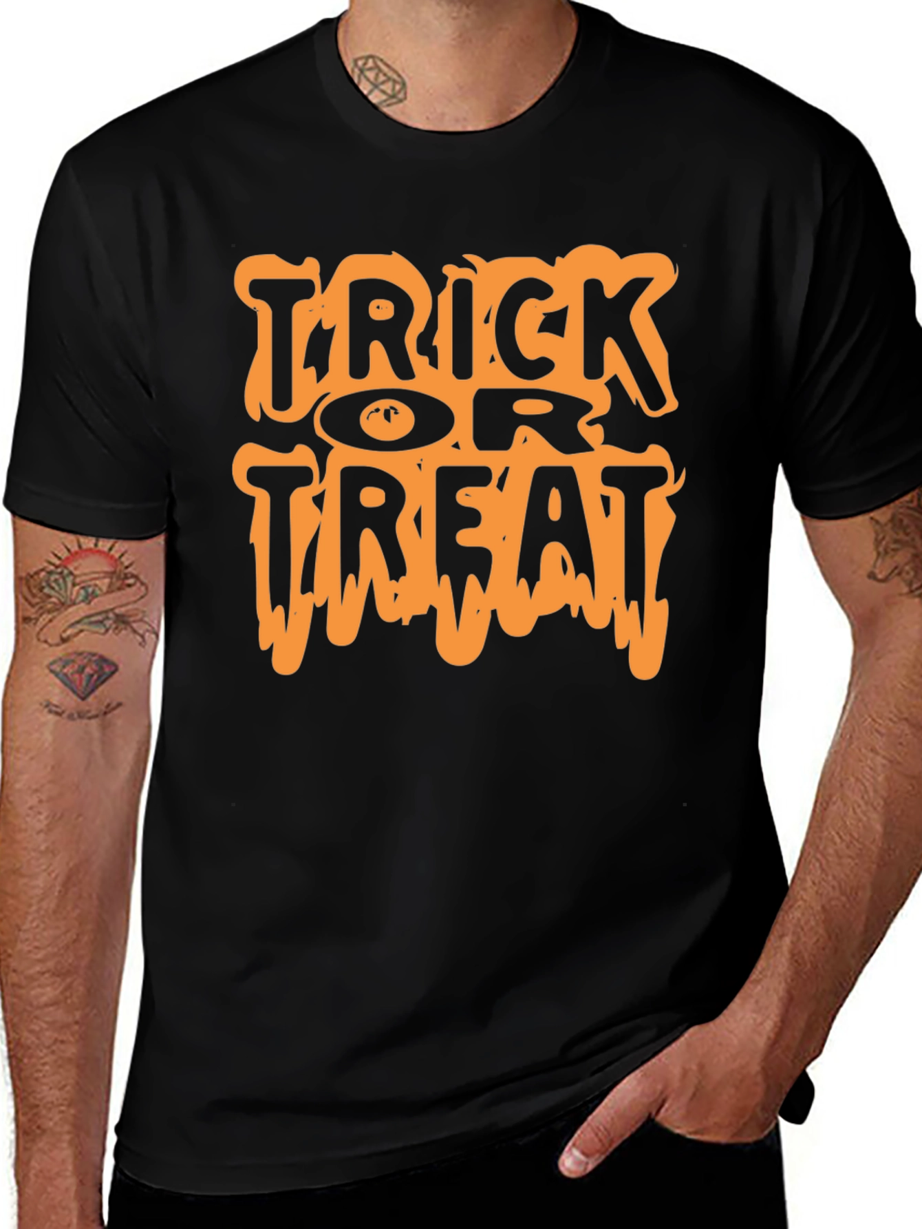 Halloween Trick or Treat Black T-Shirt