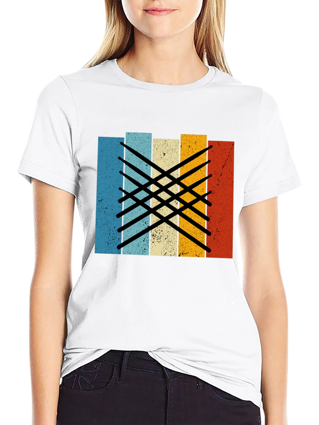 Retro Drumsticks Graphic Tee - Musician T-Shirt