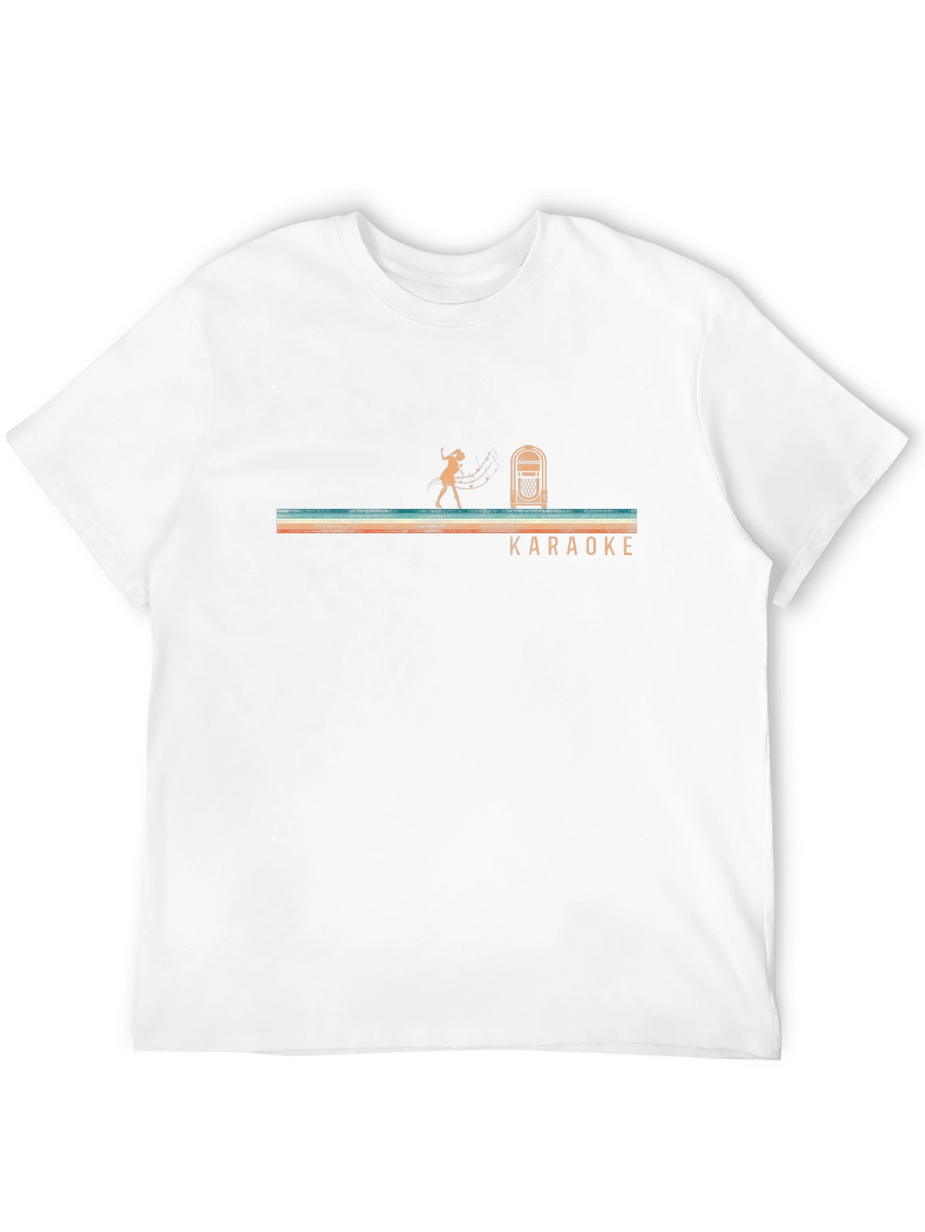 Karaoke T-Shirt - Retro Singer & Jukebox Design