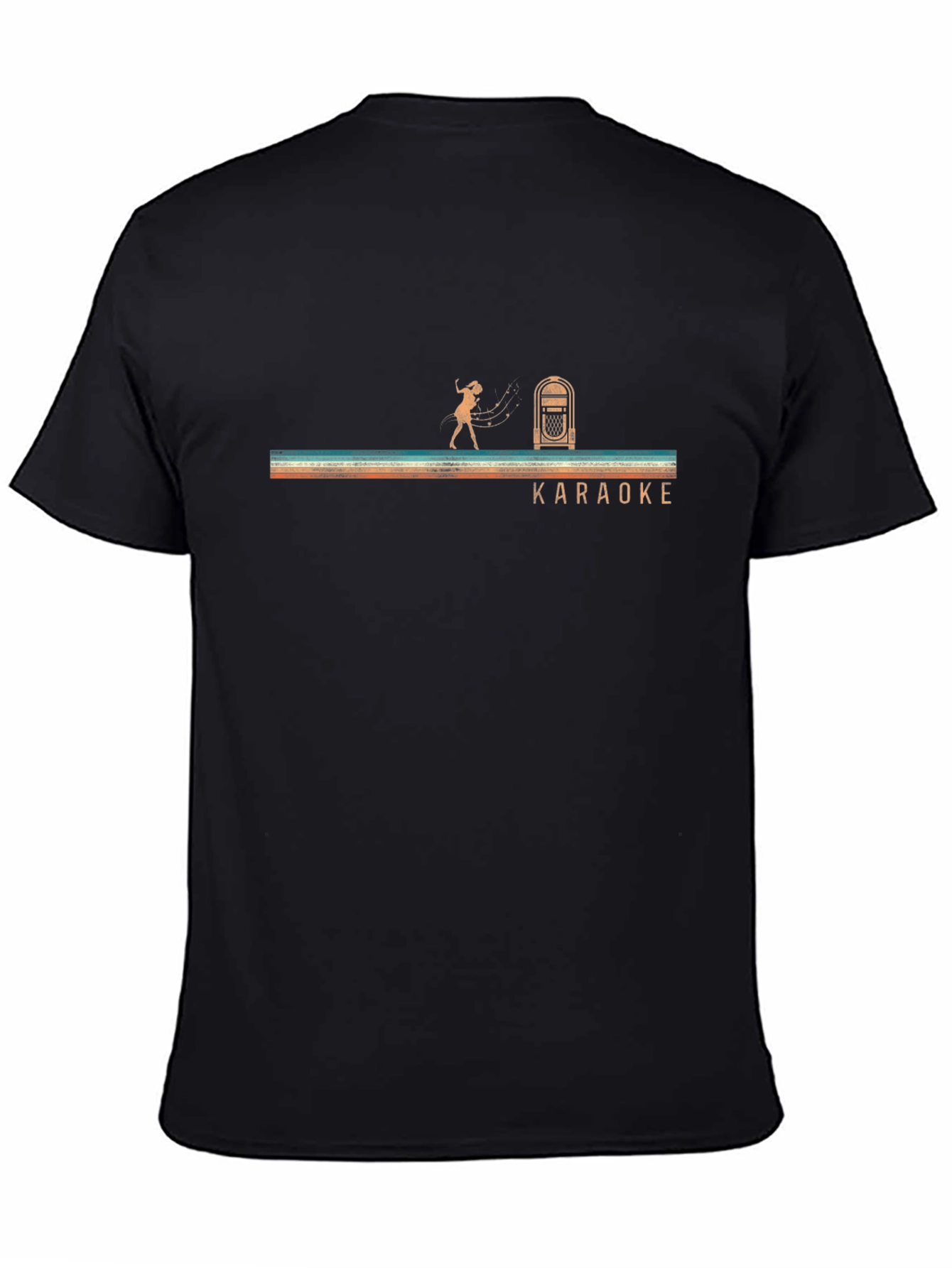 Karaoke T-Shirt - Retro Singer & Jukebox Design