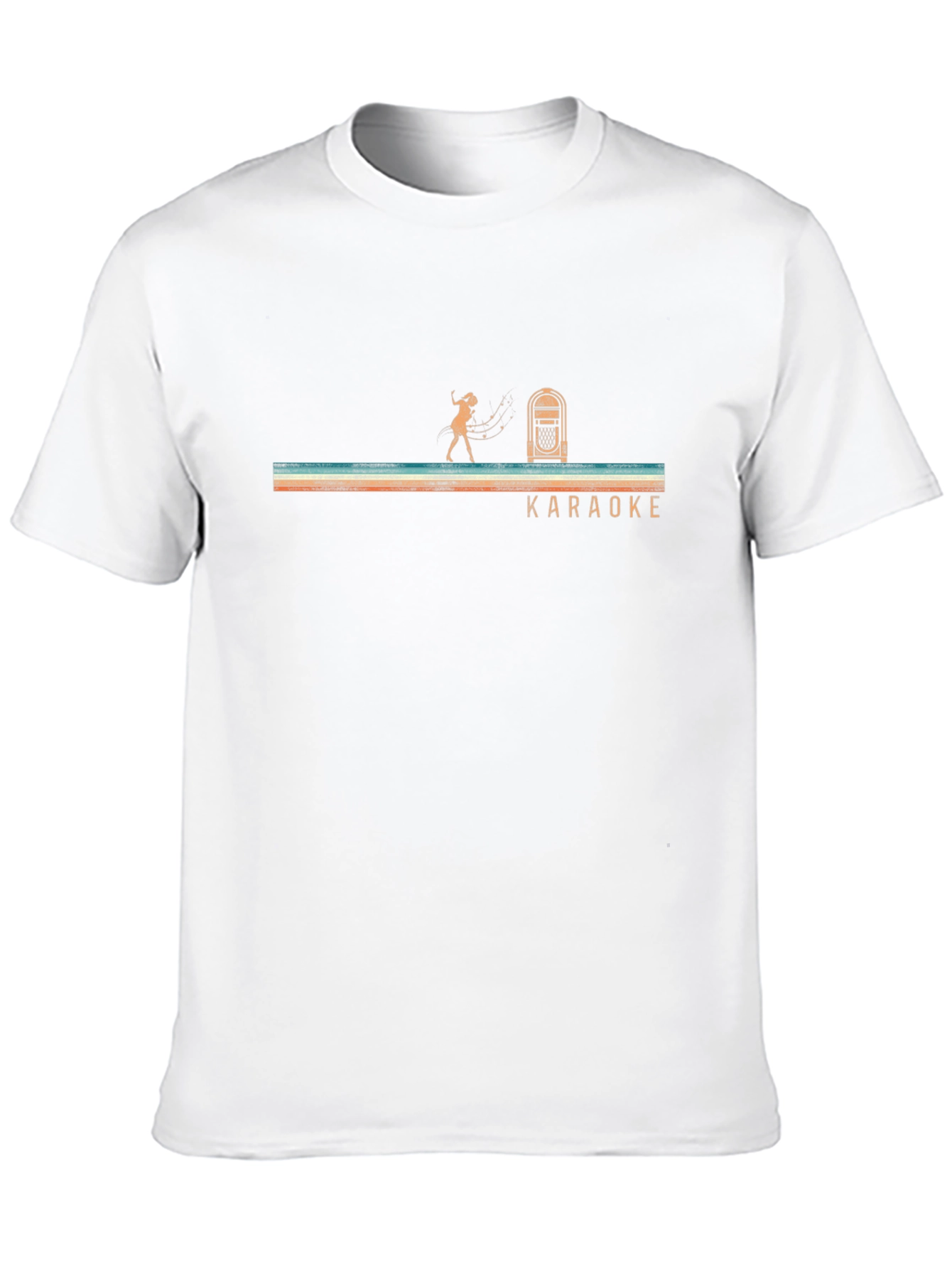 Karaoke T-Shirt - Retro Singer & Jukebox Design