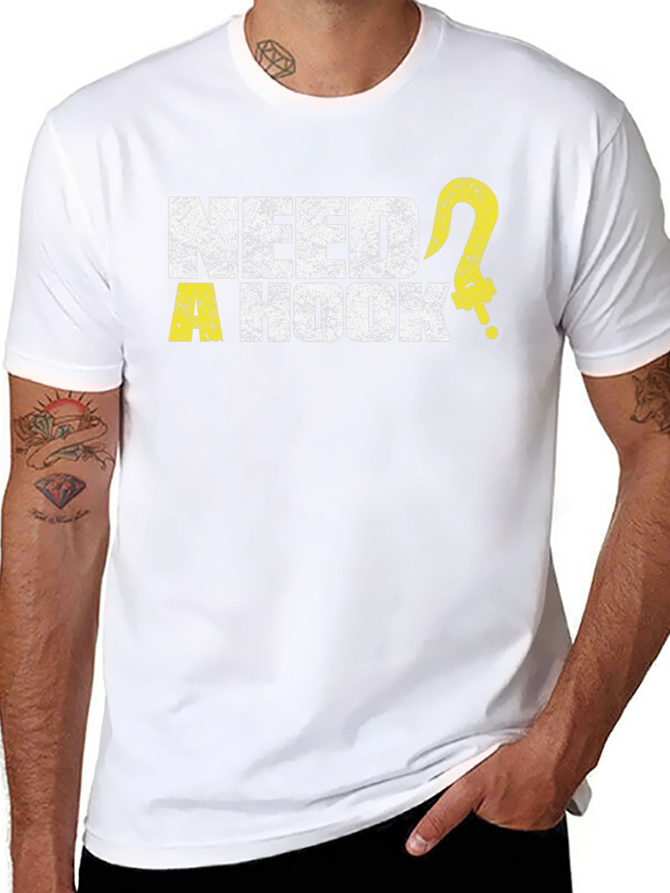 Need a Hook? Graphic Tee -  Humorous Design