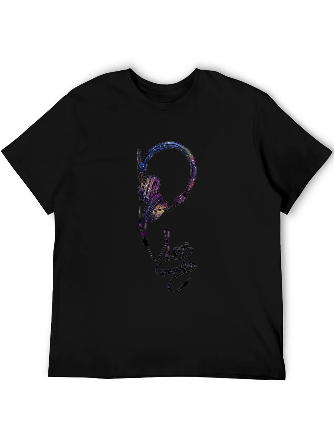 Galaxy Headphones Graphic T-Shirt