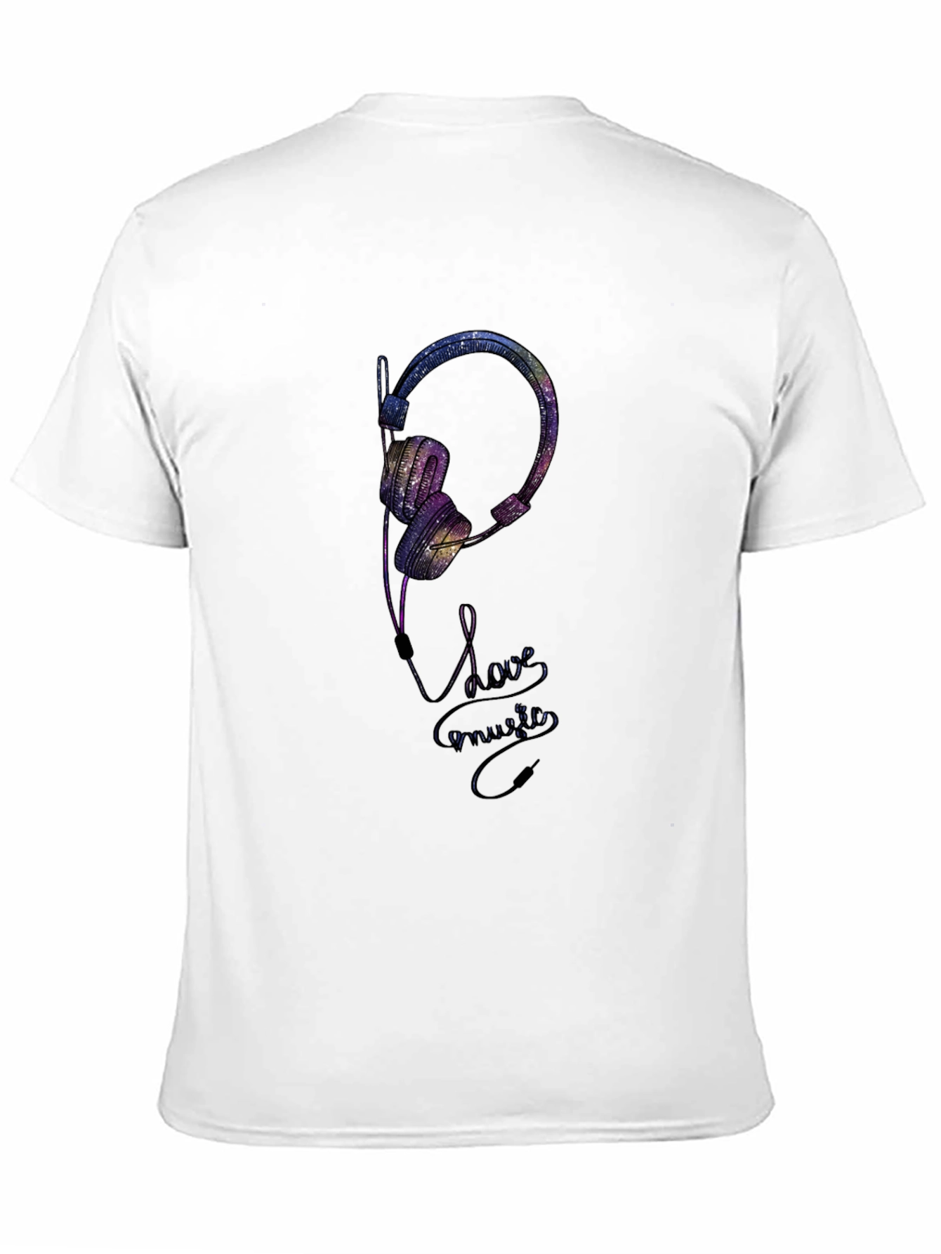Galaxy Headphones Graphic T-Shirt