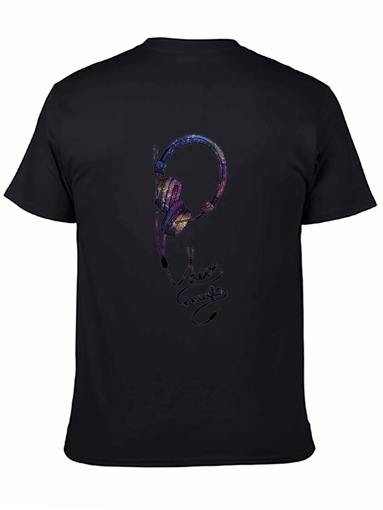 Galaxy Headphones Graphic T-Shirt