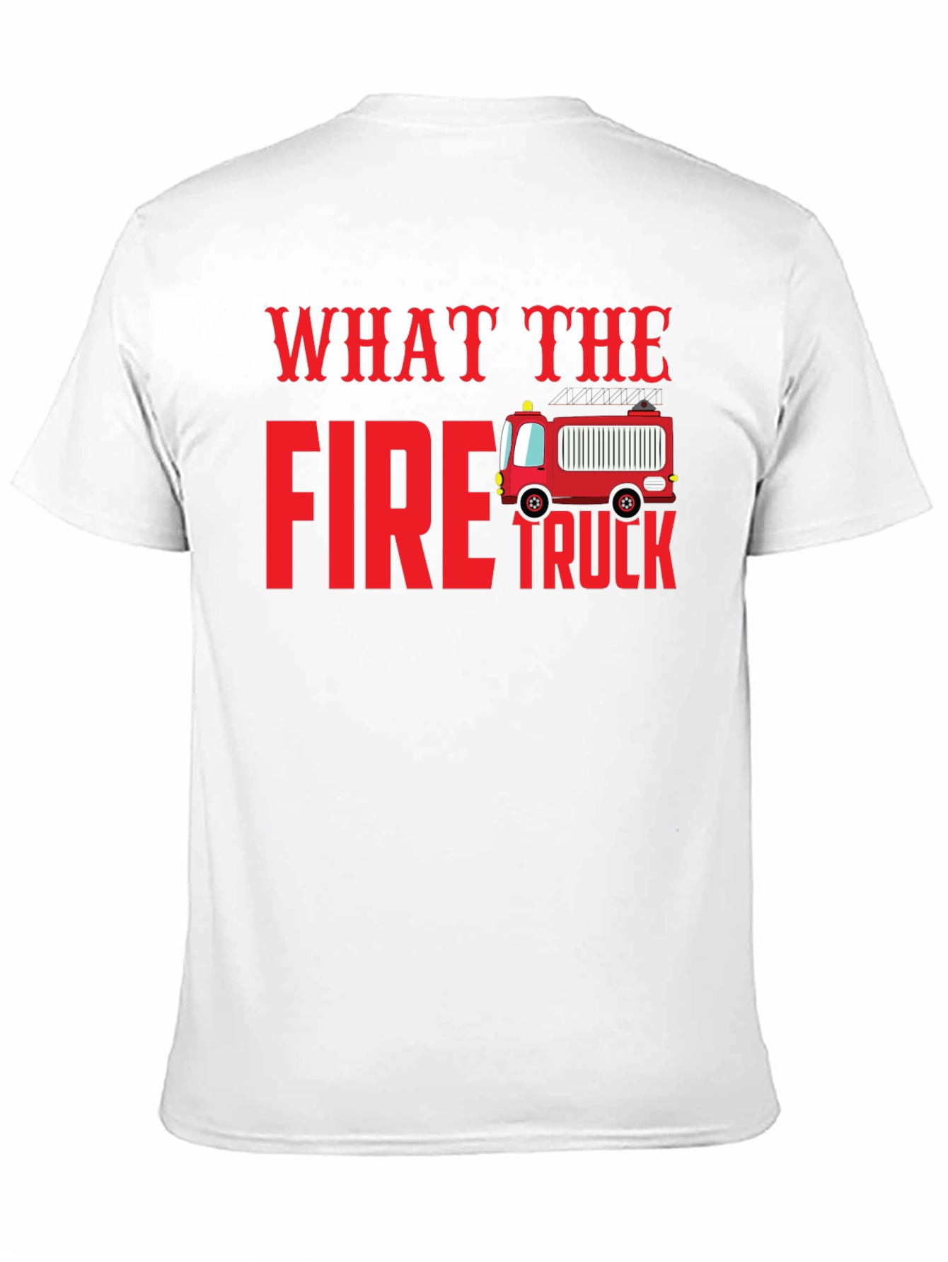 What The Fire Truck Black Graphic Tee