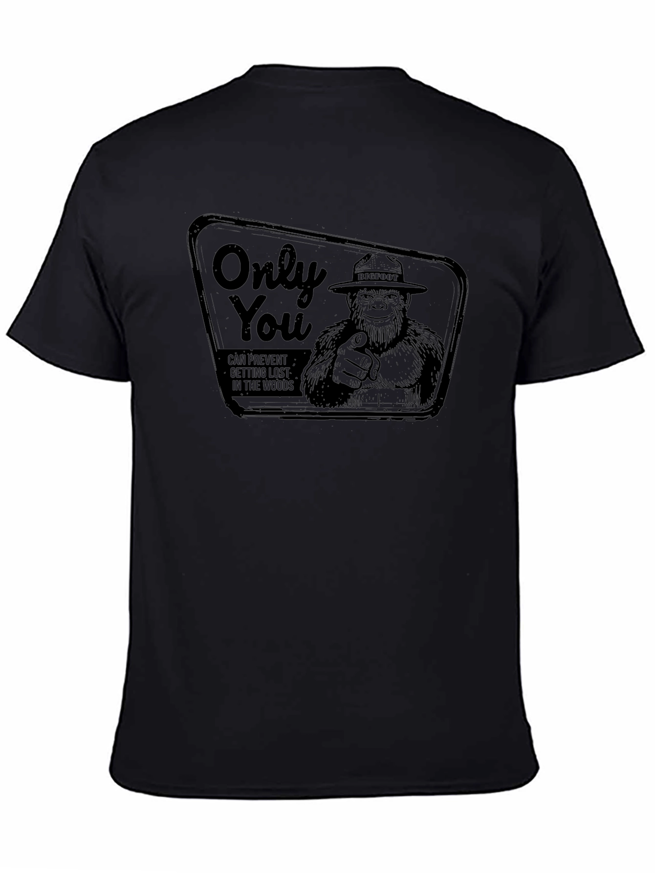 Bigfoot Only You Graphic T-Shirt - Black