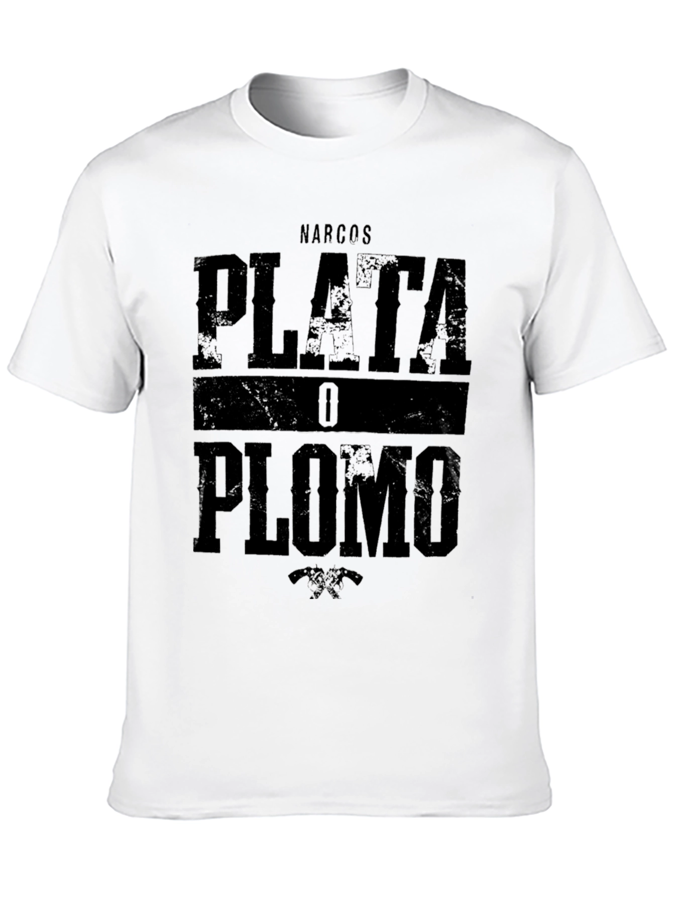 Narcos Plata O Plomo Graphic T-Shirt - Black